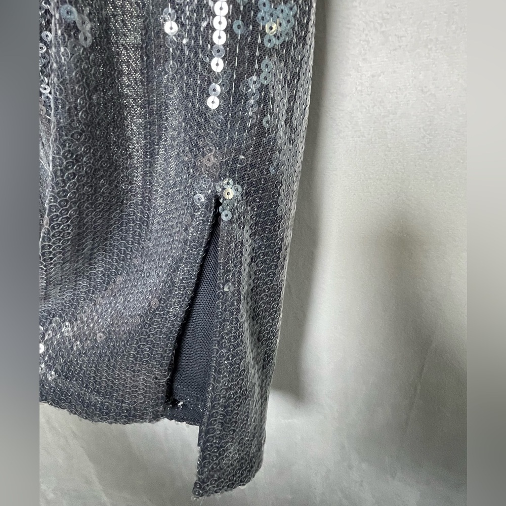 Kimchi Blue Women’s Sequin Flare Pants Whimsygoth Y2K Silver Disco Rave Size 0 - Picture 3 of 6
